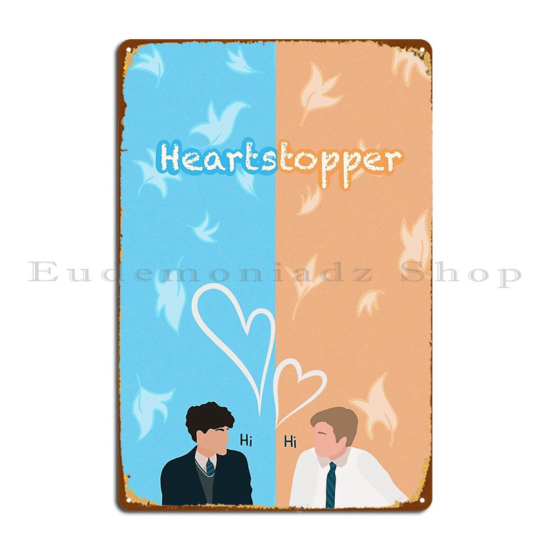 Home Decor Netflix - Heartstopper Netflix металлическая вывеска настенная пещера