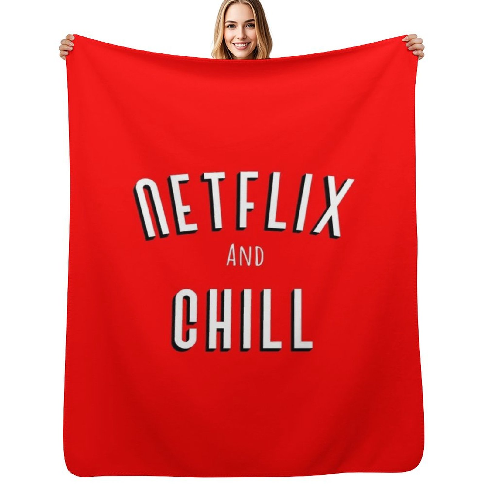 Home Decor Netflix - Плед с мемом 
