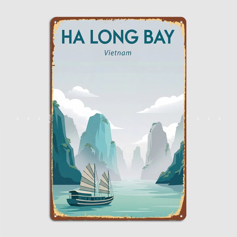 Home Decor Vietnam - Металлический постер «Ха-Лонг-Бэй, Вьетнам»: Декор для