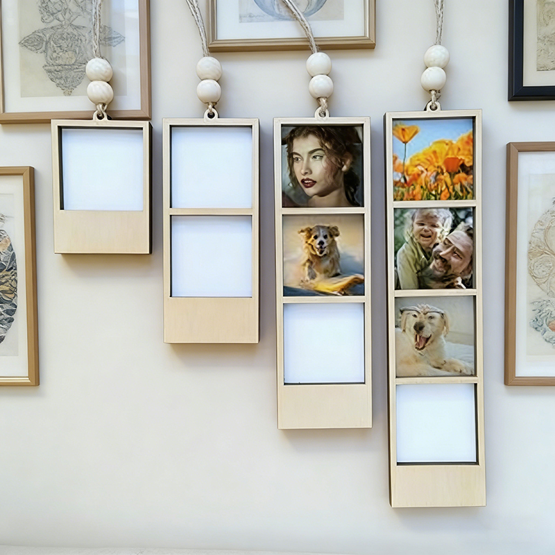 Home Decor Frames - Персонализированная деревянная фоторамка для подвешивания, DIY-подарок,