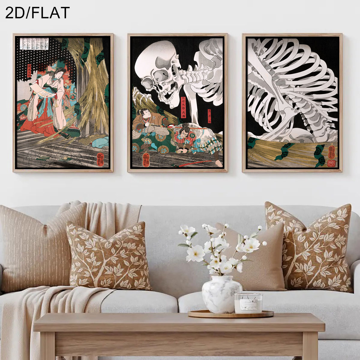 Набор из 3-х ретро-картин на х – обзор и цена Home Decor Japandi