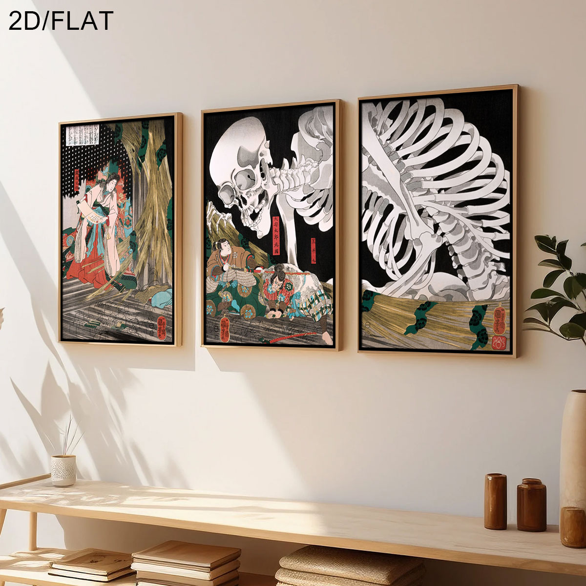 Набор из 3-х ретро-картин на х – обзор и цена Home Decor Japandi