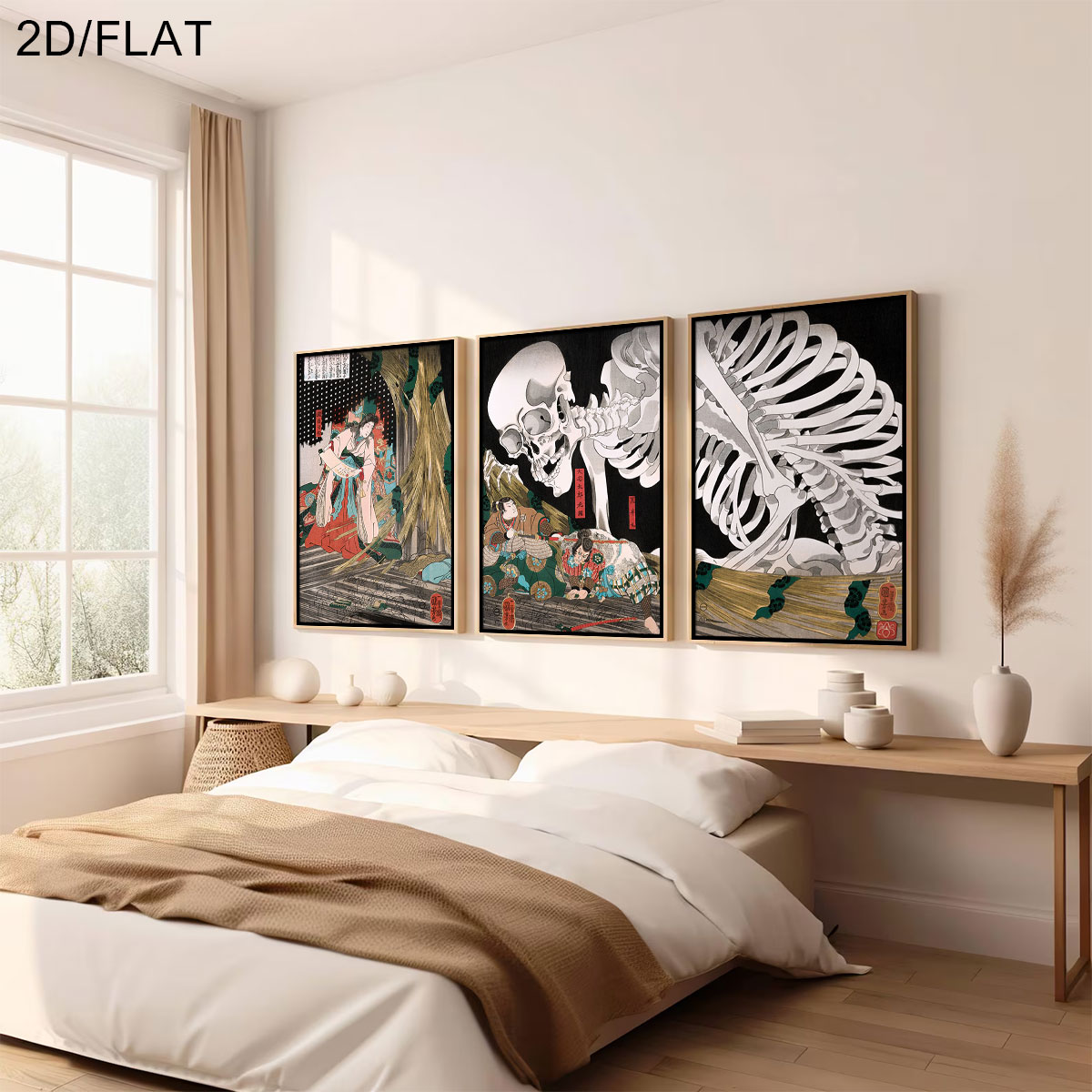 Набор из 3-х ретро-картин на х – обзор и цена Home Decor Japandi