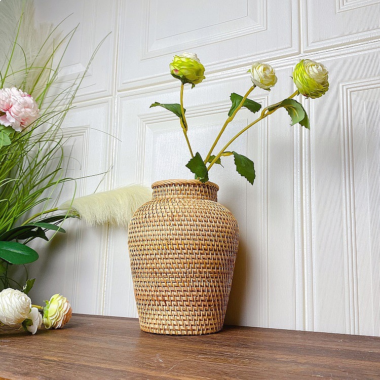 Вьетнамская плетеная ваза из р – обзор и цена Home Decor Vietnam