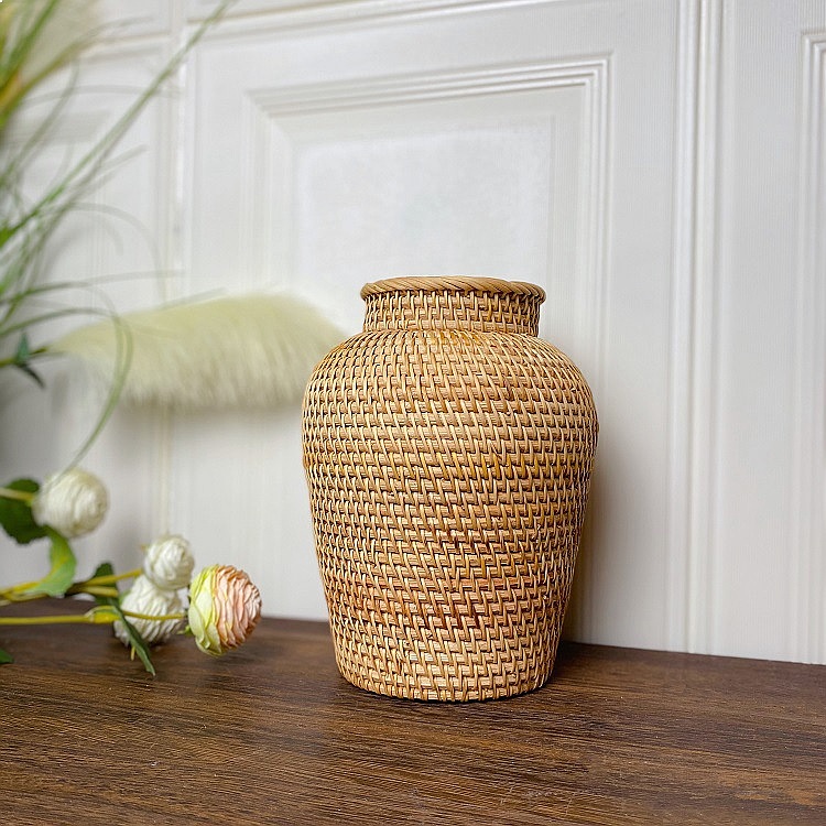 Вьетнамская плетеная ваза из р – обзор и цена Home Decor Vietnam