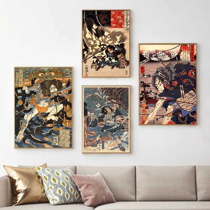 Картина на холсте в стиле ретр – обзор и цена Home Decor Japandi