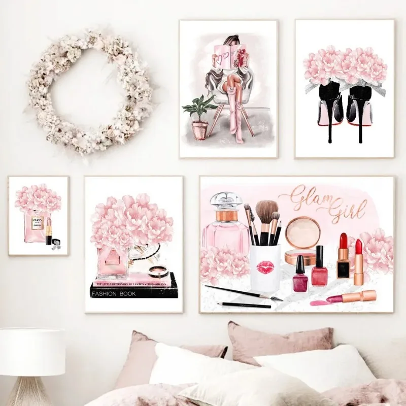 Розовый цветок Париж Духи Мода – обзор и цена Home Decor Japandi