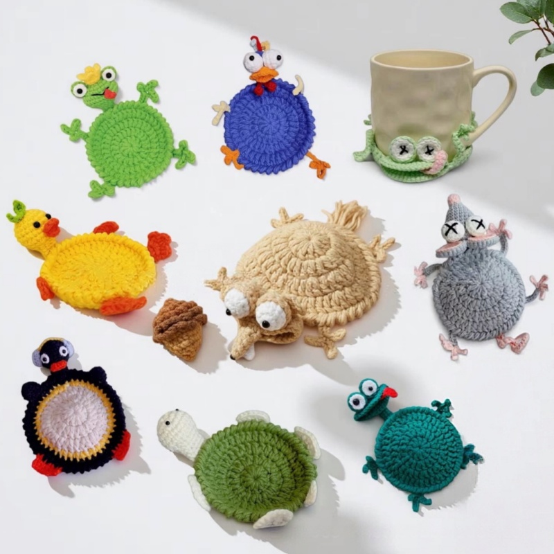 Креативные вязаные подставки п – обзор и цена Yarn Home Decor