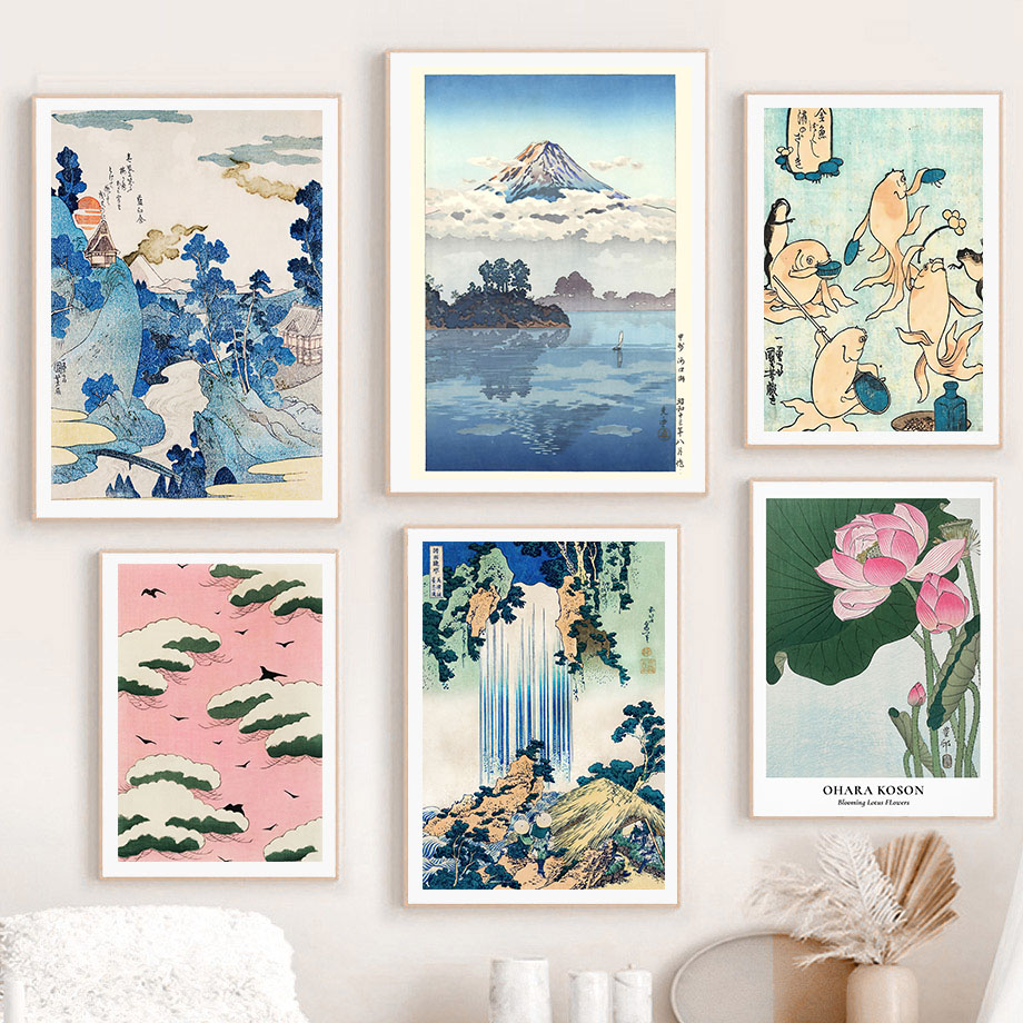 Hokusai Ohara Koson японский х – обзор и цена Home Decor Japandi