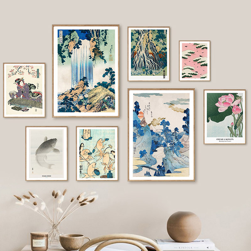 Hokusai Ohara Koson японский х – обзор и цена Home Decor Japandi