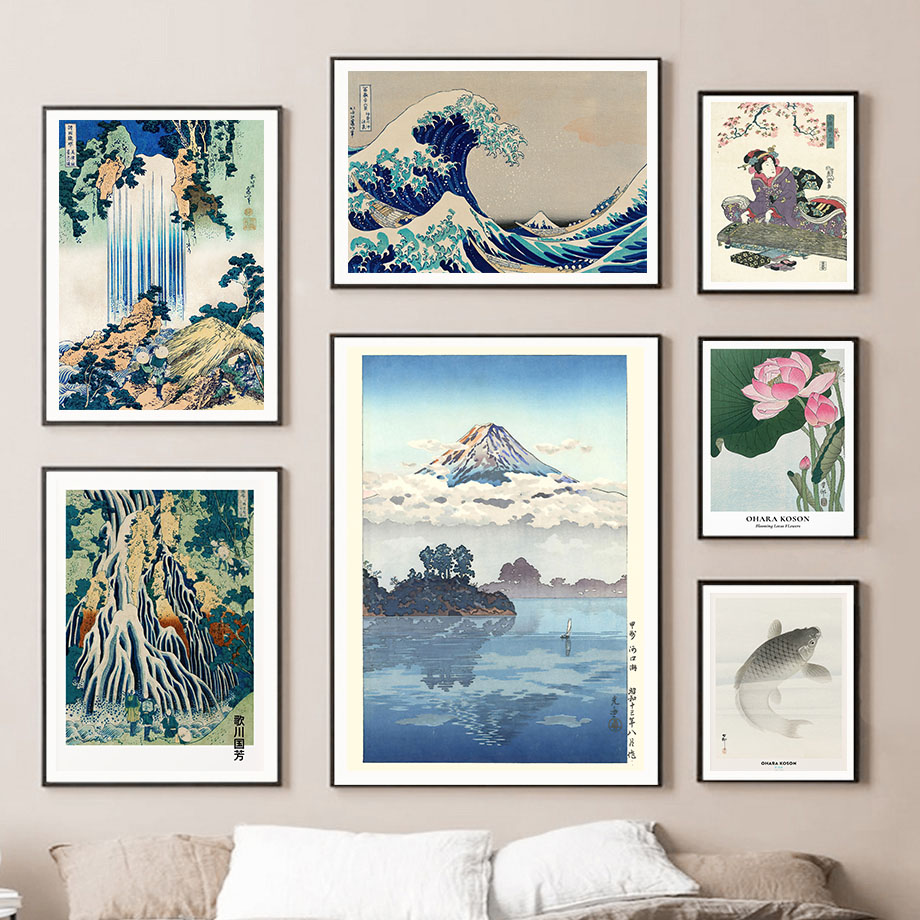 Hokusai Ohara Koson японский х – обзор и цена Home Decor Japandi