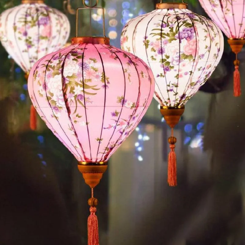 Винтажные шелковые фонарики 12 – обзор и цена Home Decor Vietnam