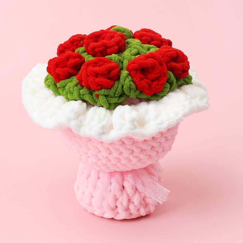 Подарочный букет на День свято – обзор и цена Yarn Home Decor