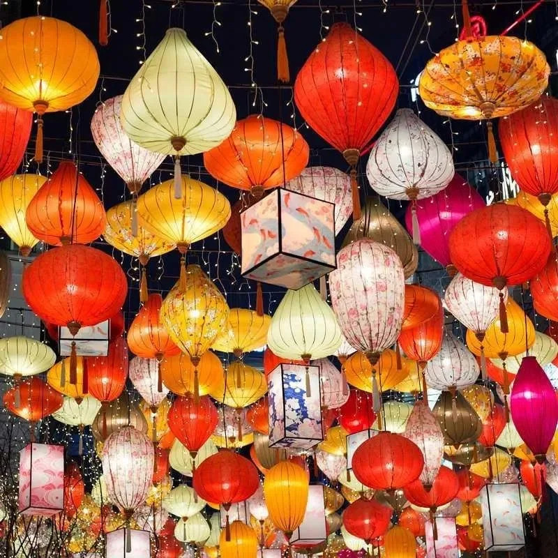 Винтажные шелковые фонарики 12 – обзор и цена Home Decor Vietnam