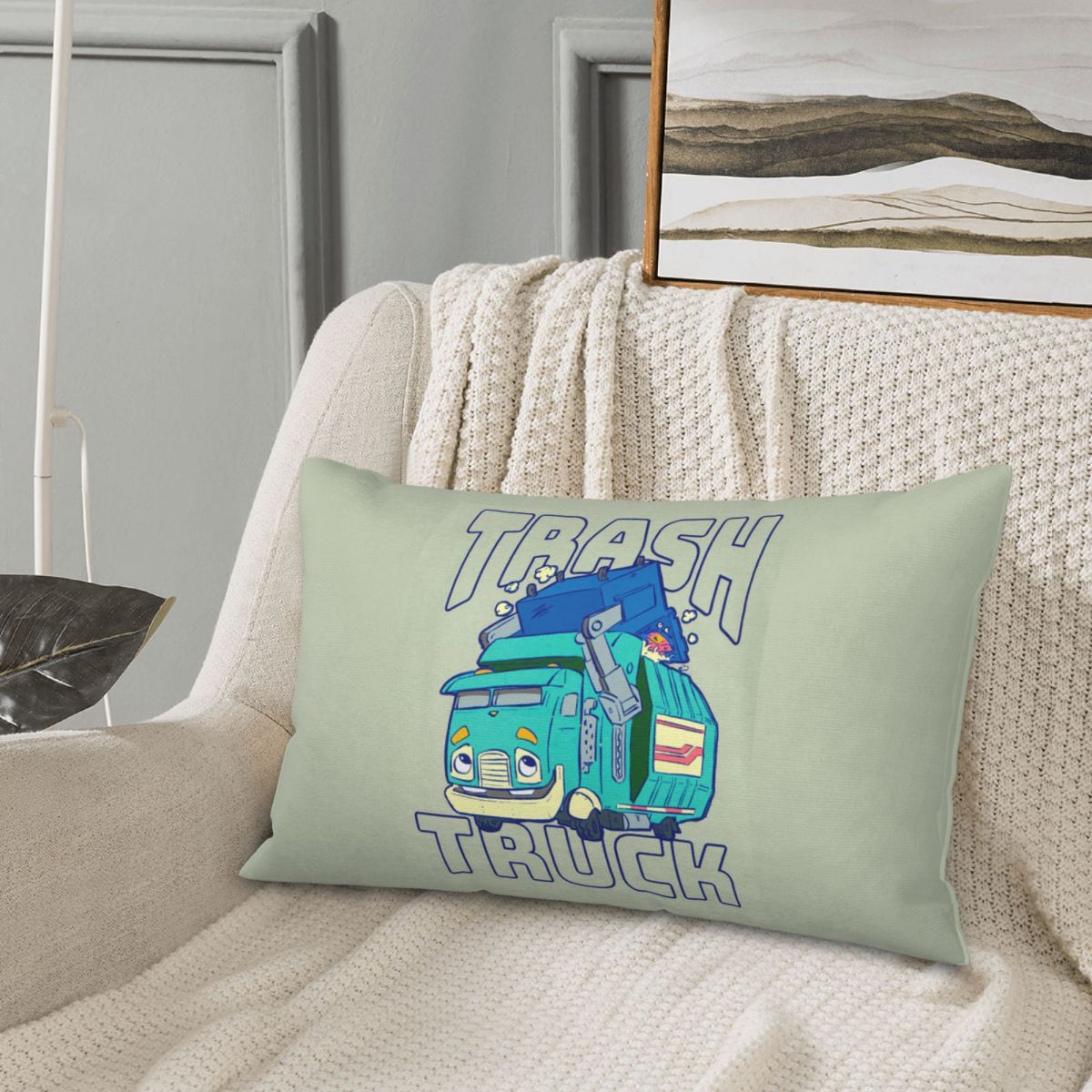 Мусорный грузовик с рисунком N – обзор и цена Home Decor Netflix