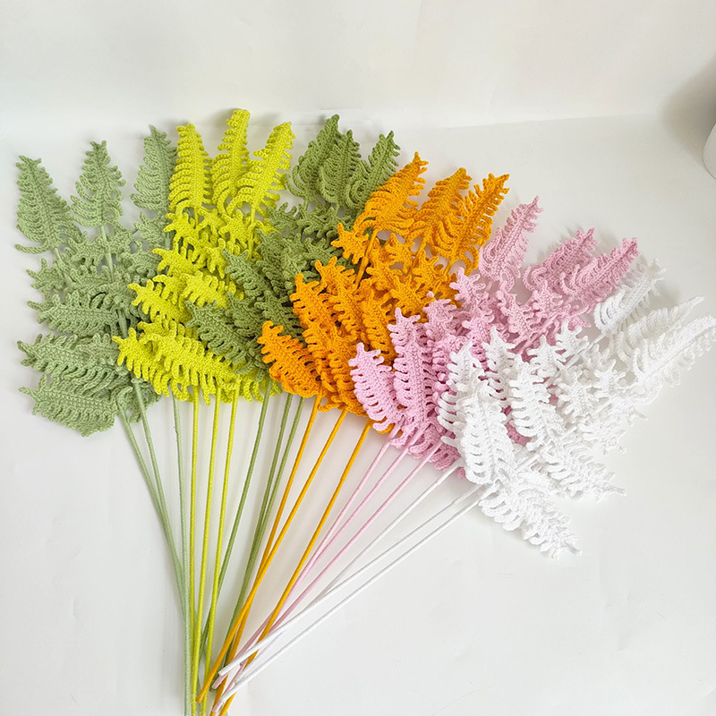 Букет цветов с папоротными лис – обзор и цена Yarn Home Decor